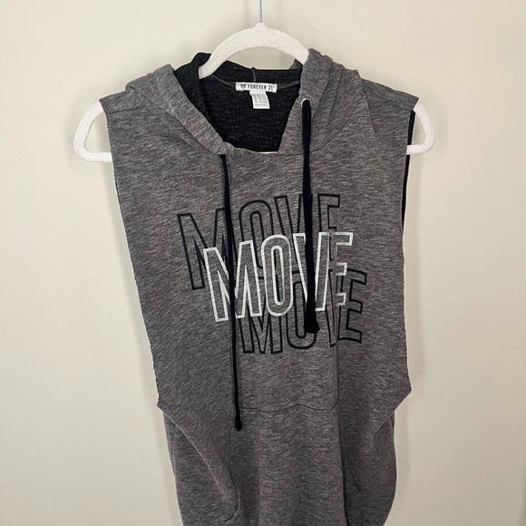Forever 21 Other - Forever 21 Charcoal Sleeveless Hoodie